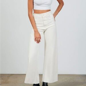 NWT Zara Marine Straight Jeans - Off White, Size 10